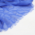 Echarpe longue à viscose bleue pour femmes